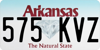 AR license plate 575KVZ