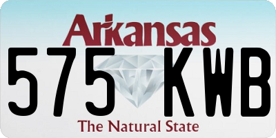 AR license plate 575KWB