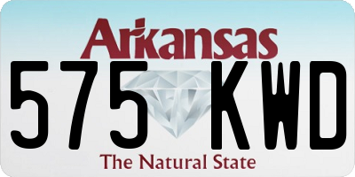 AR license plate 575KWD