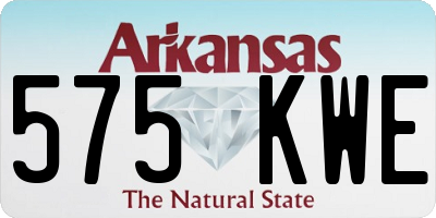AR license plate 575KWE