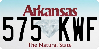 AR license plate 575KWF