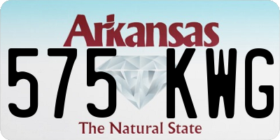AR license plate 575KWG