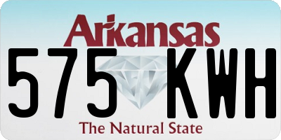 AR license plate 575KWH