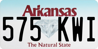 AR license plate 575KWI