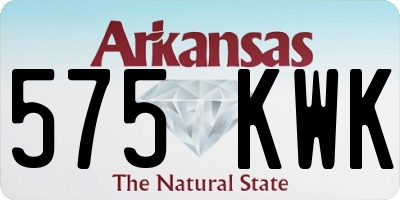 AR license plate 575KWK