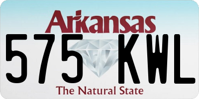 AR license plate 575KWL