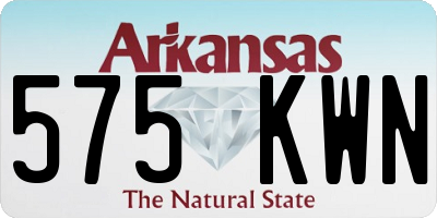 AR license plate 575KWN