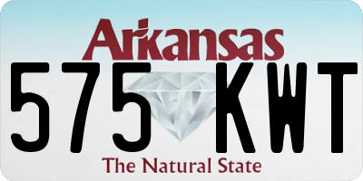 AR license plate 575KWT