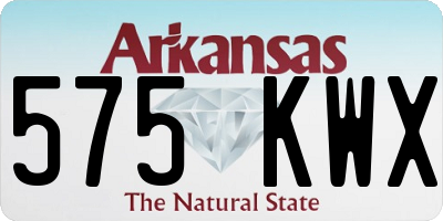 AR license plate 575KWX