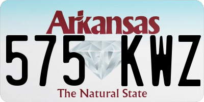 AR license plate 575KWZ