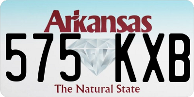 AR license plate 575KXB