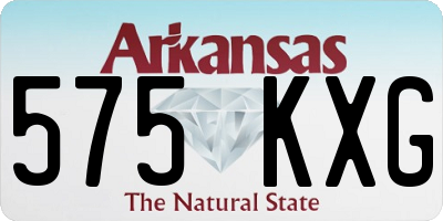 AR license plate 575KXG