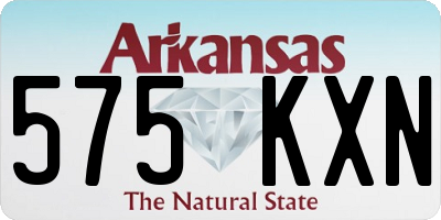 AR license plate 575KXN