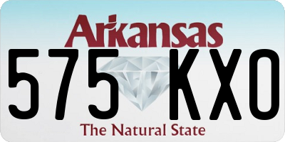 AR license plate 575KXO
