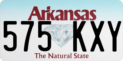 AR license plate 575KXY