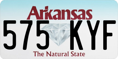 AR license plate 575KYF