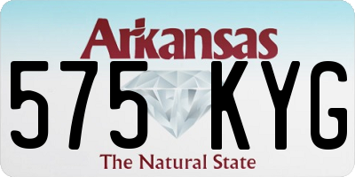 AR license plate 575KYG