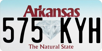 AR license plate 575KYH