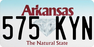 AR license plate 575KYN