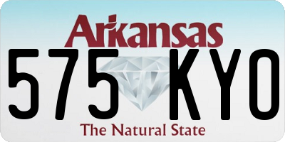 AR license plate 575KYO