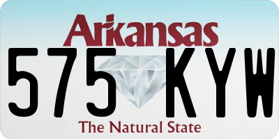 AR license plate 575KYW
