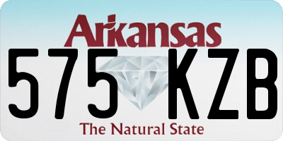 AR license plate 575KZB
