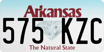 AR license plate 575KZC