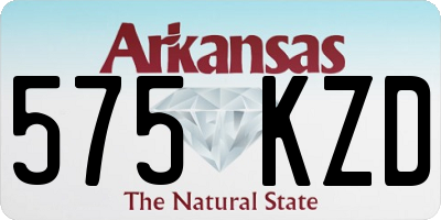 AR license plate 575KZD