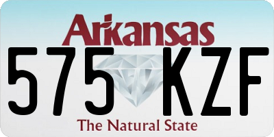 AR license plate 575KZF