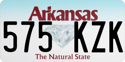 AR license plate 575KZK