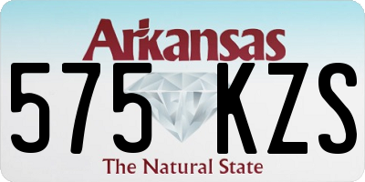AR license plate 575KZS