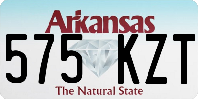AR license plate 575KZT