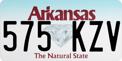 AR license plate 575KZV