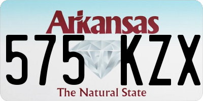 AR license plate 575KZX
