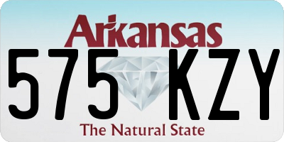 AR license plate 575KZY