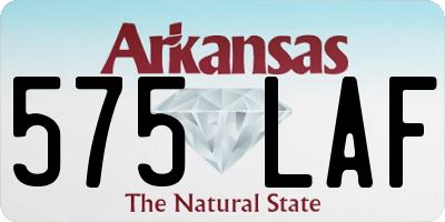 AR license plate 575LAF