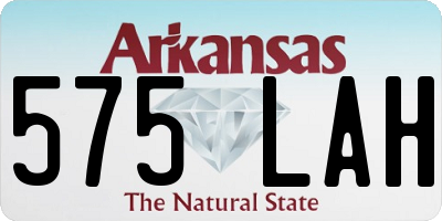 AR license plate 575LAH