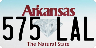 AR license plate 575LAL