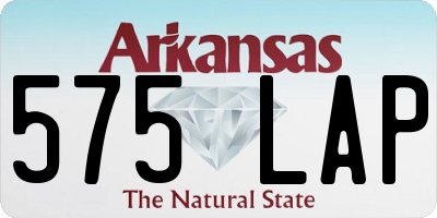 AR license plate 575LAP
