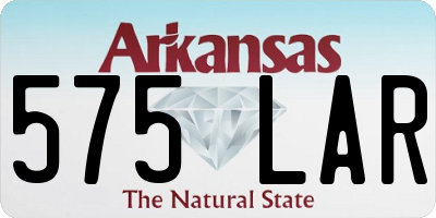 AR license plate 575LAR