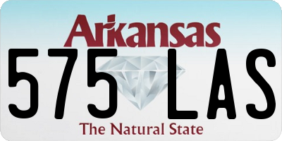 AR license plate 575LAS