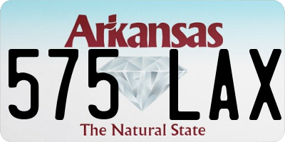AR license plate 575LAX