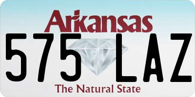 AR license plate 575LAZ