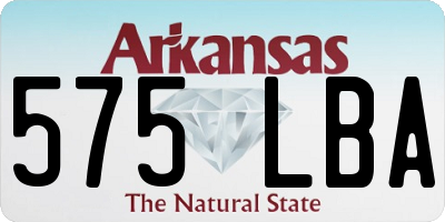 AR license plate 575LBA