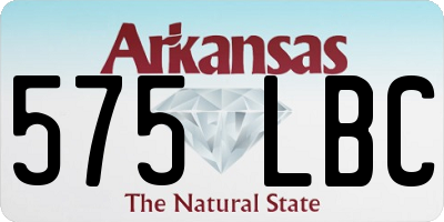 AR license plate 575LBC