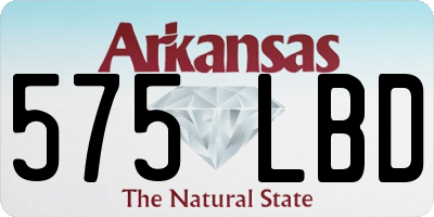 AR license plate 575LBD