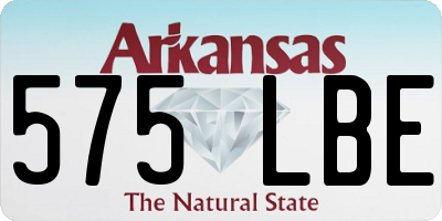 AR license plate 575LBE