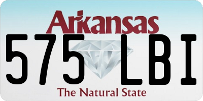 AR license plate 575LBI