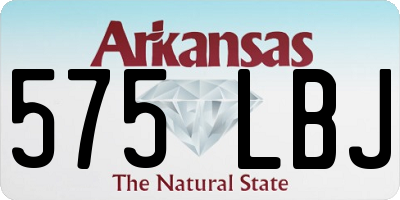 AR license plate 575LBJ
