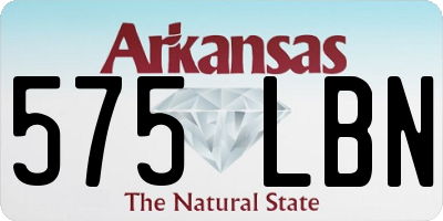 AR license plate 575LBN